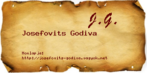 Josefovits Godiva névjegykártya